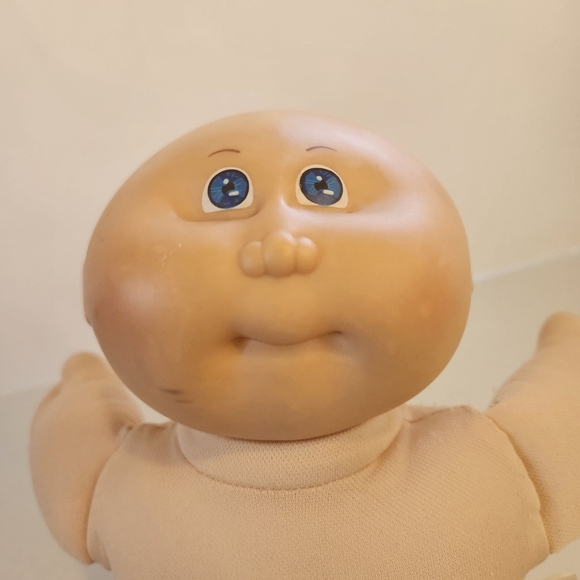 Vintage 1982 Cabbage Patch Kids Baby Doll Kid 14" Bald Head Blue Eyes Mold 1 - Picture 2 of 12